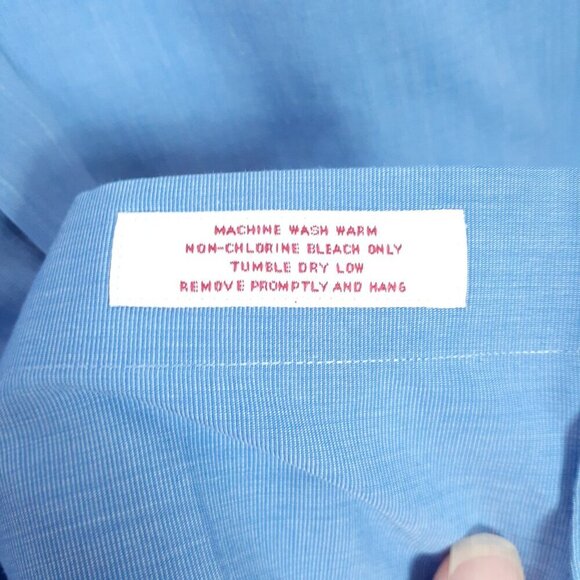 Brooks Brothers Mens Dress Shirt 14 1/2-32 Traditional Fit French Cuffs Blue 931 - Picture 5 of 5